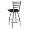 Holland Bar Stool Co 30" Swivel Bar Stool, Nickel Finish, Dark Cherry Maple Seat X410 - alternate 2